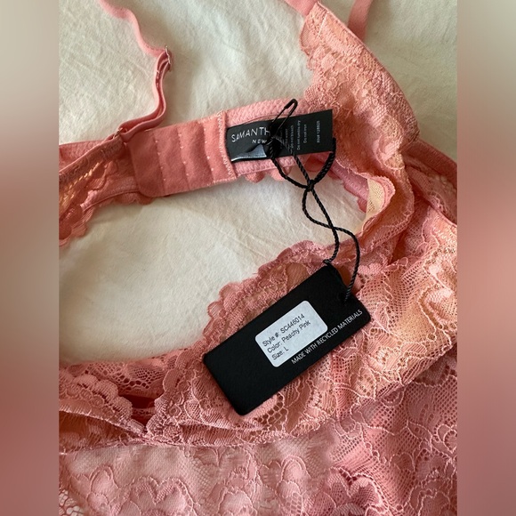 Samantha Chang All Lace Classic Bodysuit in Peachy Pink Size L NWT - Picture 6 of 7